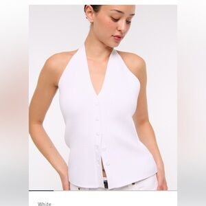 Abercrombie & Fitch ribbed halter sweater vest